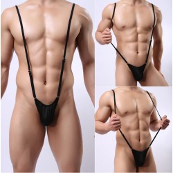 Strap style adjustable jumpsuit thong men's underwear men's sexy underwear