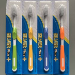 Bamboo charcoal soft bristled toothbrush {4-pack}