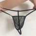 Men's underwear elastic waistband transparent mesh thong sexy T pants triangle pants Men's underwear elastic waistband transparent mesh thong sexy T pants triangle pants