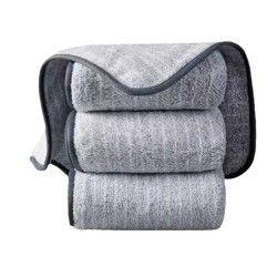 Bamboo charcoal striped cloth, household absorbent small towel that doesn't shed hair, wiping tablecloths, household kitchen utensils, cleaning dishwashing cloth