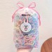 Children's hair loop, colorful shiny silk, high elasticity, girl's hair rope, 1 can, 500 pieces