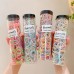 Children's hair loop, colorful shiny silk, high elasticity, girl's hair rope, 1 can, 500 pieces