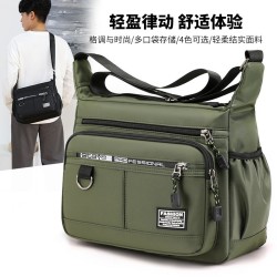 Men's crossbody bag, large capacity men's bag, wear-resistant and waterproof backpack, business and leisure high-end feel, multi pocket bag, shoulder bag Men's crossbody bag, large capacity men's bag, wear-resistant and waterproof backpack, business and leisure high-end feel, multi pocket bag, shoulder bag