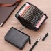 PU leather men's card bag women's portable ultra-thin anti magnetic bank card bag coin purse