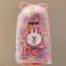 Children's hair loop, colorful shiny silk, high elasticity, girl's hair rope, 1 can, 500 pieces