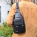 PU single shoulder chest bag, fashion versatile chest bag, casual headphone crossbody bag, men's trendy business chest bag PU single shoulder chest bag, fashion versatile chest bag, casual headphone crossbody bag, men's trendy business chest bag