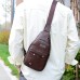 PU single shoulder chest bag, fashion versatile chest bag, casual headphone crossbody bag, men's trendy business chest bag PU single shoulder chest bag, fashion versatile chest bag, casual headphone crossbody bag, men's trendy business chest bag