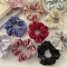 Satin solid color pig colon headband, simple ponytail tie, headband, internet famous, same rubber band hair accessory
