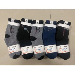 Big foot socks for men in autumn and winter, thick men's socks for women's socks, old men's socks, mid length socks wholesale {color mixed hair}