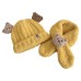 Baby Hat Autumn/Winter Plush Scarf Two Piece Set Baby Boy/Girl Little Bear Cute Warm Thick Preschool Hat