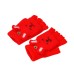 Winter Fashion Adult Girls Warm Gloves Little Rabbit Half Finger Thick Warm Gloves for Cold Protection