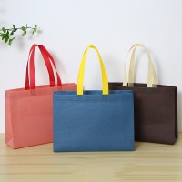 Customized Non-woven Eco-Friendly Shopping Tote Bags with Logo for High-End Women's Fashion Store Apparel Packaging