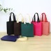 Customized Non-woven Eco-Friendly Shopping Tote Bags with Logo for High-End Women's Fashion Store Apparel Packaging