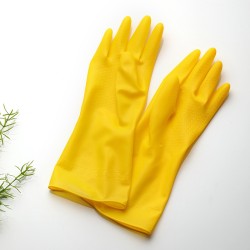 Dishwashing gloves, durable latex rubber brush for women in the kitchen, washing clothes with rubber, household cleaning, waterproof protection